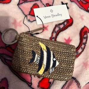 NWT Vera Bradley Straw Fish Wallet